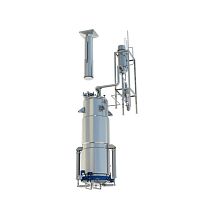 Extraction unit with air monitoring semi-automaticsolventfor the food industry