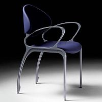 Contemporary chair LEIREindoorpolyurethanealuminum base
