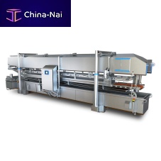 Continuous industrial fryer meatelectricstainless steel