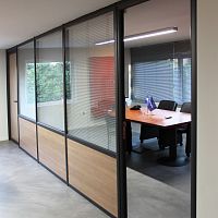 Removable partition 3000aluminumwoodenfor offices