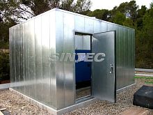 Wall-mounted acoustic panel AISFN 100for facade claddingfor partition wallmetal