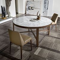 Contemporary chair AMANDAindoorfabricleather