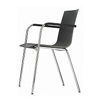 Contemporary chair S 160indoorpolypropylenechromed metal base