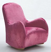 Traditional armchair GONGOLOfabricrocking