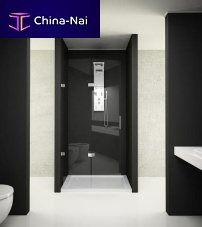Glass shower cubicle BUTTERFLYwith folding doorrectangular