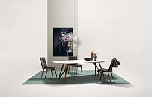 Contemporary chair LIZindoorfabricleather