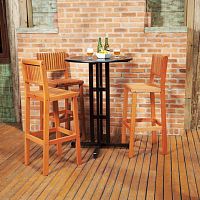 Contemporary bistro table IBIZAwoodenroundhome