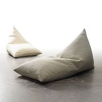 Contemporary bean bag MINI MYcottonpaper yarnwith removable cover