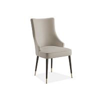 Contemporary chair AVALONindoorleatherwooden base