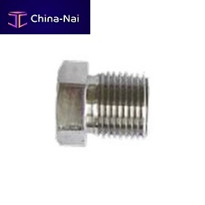 Plug with through bore FS serieshexagonalthreadedstainless steel