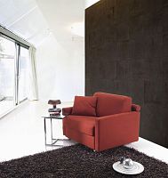 Contemporary armchair BEGINfabricbedred