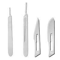 Metal handle scalpel handle safety