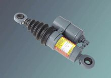 Hydro-pneumatic cylinder telescopicwith guided piston rodcylinder