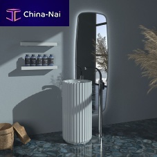 Free-standing washbasin SE44Cceramichigh-glossmatte finish