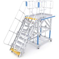 Fuselage access platform movablefixedadjustable