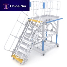 Fuselage access platform movablefixedadjustable