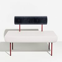 Contemporary fireside chair HOFFfabricsteelgray