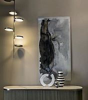 Contemporary wall light WEVEindoormetalLED