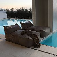 Contemporary sun lounger PUFFONEfabricgardenstain-proof