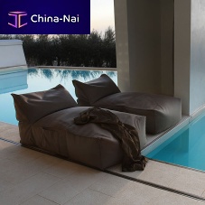 Contemporary sun lounger PUFFONEfabricgardenstain-proof