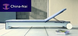 Contemporary sun lounger RIVAmetalon casters