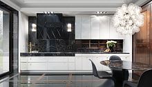 Contemporary kitchen DCOwalnutglassmarble