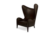 Contemporary armchair HAPPINESSleatherwing