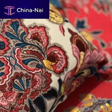 Upholstery fabric ROMY floral patterncottonwashable