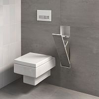 Bathroom trash can TCL-11-Bwall-mountedbuilt-inbrushed stainless steel