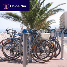 Floor-mounted bike rack ELLIPSONstainless steelcommercialfor public space