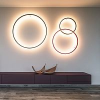 Contemporary wall light SLIMindooraluminum profileopalescent glass