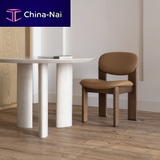 Contemporary chair Archipen indoorleatherash base