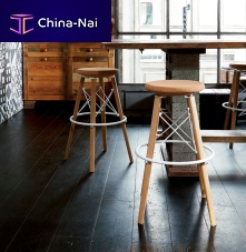 Contemporary bar stool DAYBYDAY : JACKcorkoak basepainted steel base