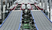 Belt conveyor rollerchaindistribution