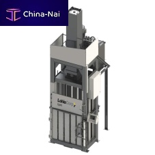 Vertical baling press front-loadingfor packagingbag