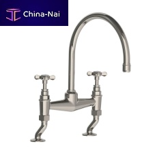 Countertop double-handle mixer tap LB 1517nickelkitchen2-hole