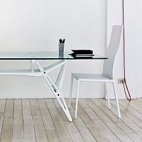 Contemporary chair LEALTAindoorfabricleather