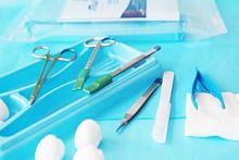 Wound suture instrument kit single-use
