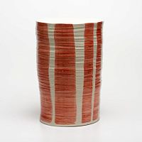 Contemporary stool BRUSHporcelainhandmadeoutdoor
