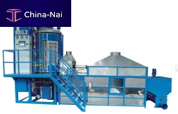 Expanded polystyrene pre-expander SPJ50, 90PLC-controlledautomaticfor expanded polypropylene