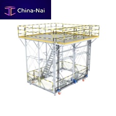 Fuselage access platform movable