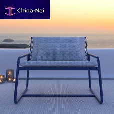 Contemporary armchair Lolitafabricsteelwith removable cushion