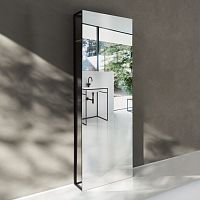 Wall-mounted bathroom mirror BetteLux Shapecontemporaryrectangularwood veneer