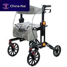 4-wheel rollator MHRL108BKwith armrestsheight-adjustablefolding