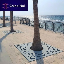 Square tree grate JJ concreteultra high performance (UHPC)