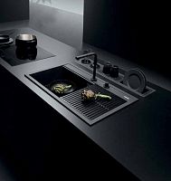 Single-bowl kitchen sink Citywithout drainboardgraniteovermount