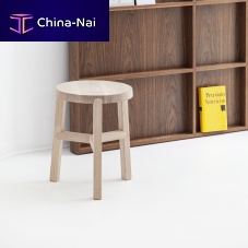 Contemporary stool GLYPHashround3-legged
