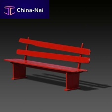 Traditional public bench CF 003woodenwith backrest