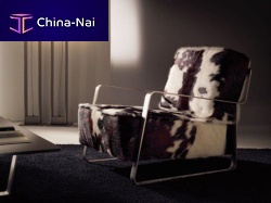 Contemporary armchair FUJIYAMAleather