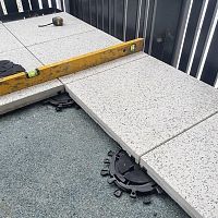 Plastic raised floor pedestal SPIRAL adjustableoutdoorindoor